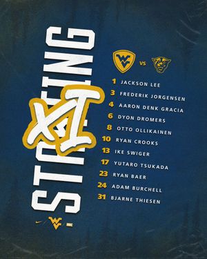 Image post by @WVUMensSoccer on Twitter