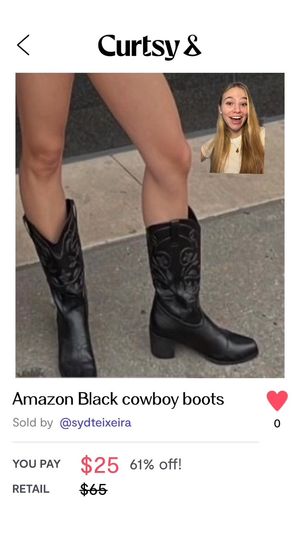 Image post by @curtsyapp on Facebook