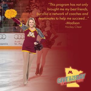 Image post by @gopherhockeycheer on Instagram