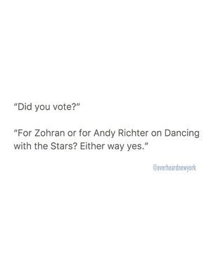 Image post by @overheardnewyork on Instagram