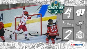 Image post by @BadgerWHockey on Twitter