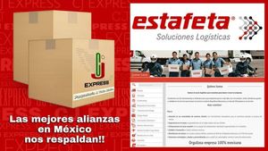 Image post by @cjexpress.paqueteria on Facebook