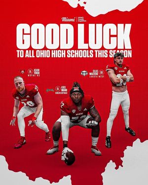 Image post by @miamiohfootball on Instagram