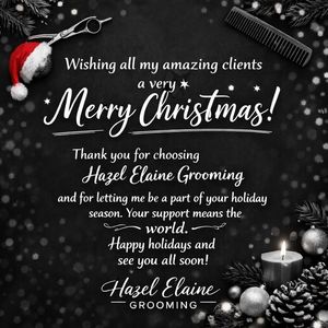Image post by @Hazel Elaine Grooming on Facebook