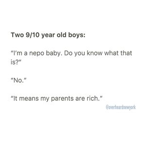 Image post by @overheardnewyork on Instagram