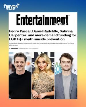 Image post by @trevorproject on Instagram