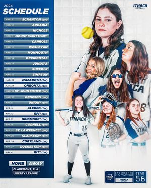 Image post by @ithaca_softball on Instagram