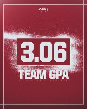 Image post by @TempleMGolf on Facebook