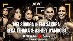 Image post by @AEW on Twitter