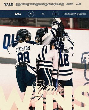 Image post by @YaleWHockey on Twitter