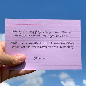 Image post by @thrive on Instagram