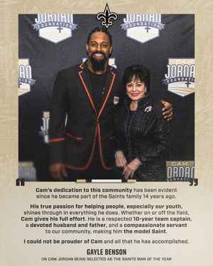 Image post by @Saints on Twitter