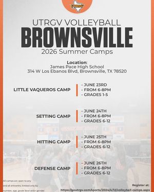 Image post by @UTRGVVolleyball on Facebook