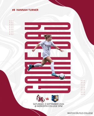 Image post by @meredithcollegesoccer on Instagram