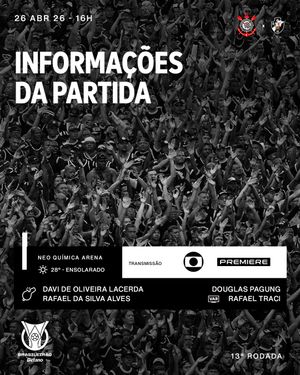 Image post by @corinthians on Instagram
