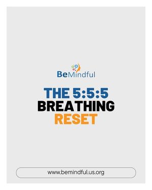 Image post by @Bemindful.us.org on Facebook
