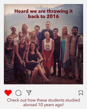 Image post by @cofcabroad on Instagram