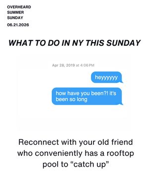Image post by @overheardnewyork on Instagram