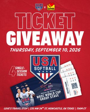 Image post by @USASoftball on Twitter/X