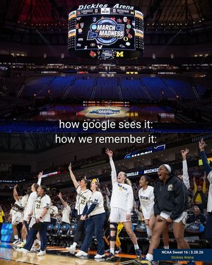 Image post by @umichwbball on Instagram