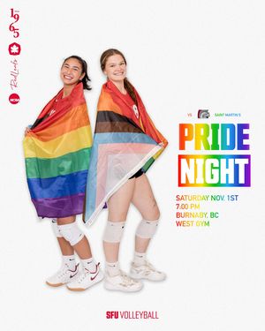 Image post by @sfu_volleyball on Instagram