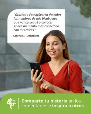 Image post by @familysearchesp on Instagram