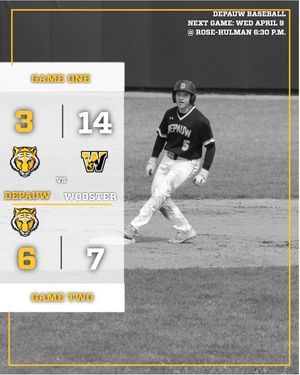 Image post by @DePauwAthletics on Twitter