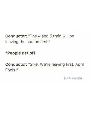 Image post by @overheardnewyork on Instagram