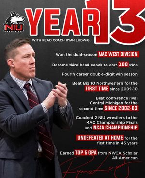 Image post by @NIUWrestling on Twitter