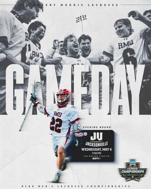 Image post by @RMUAthletics on Facebook