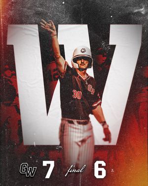 Image post by @gwubaseball on Instagram