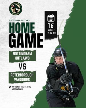 Image post by @nottinghamoutlawsicehockeyclub on Facebook