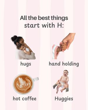 Image post by @huggies on Instagram