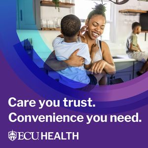 Image post by @ecuhealthnc on Facebook