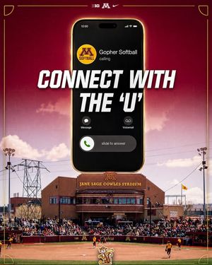 Image post by @GopherSoftball on Facebook