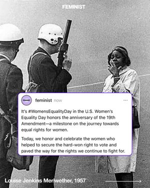 Image post by @feminist on Instagram