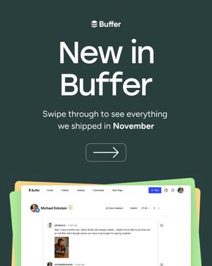 Image post by @buffer on Instagram