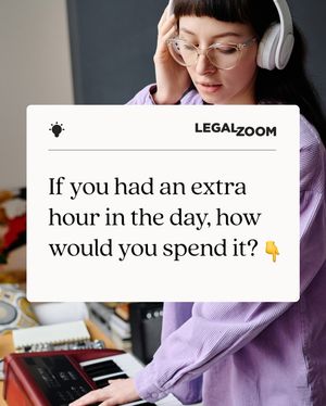 Image post by @legalzoom on Instagram