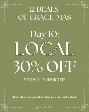 Image post by @shopatgrace on Facebook