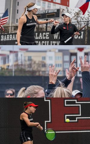 Image post by @UHCougarTennis on Twitter