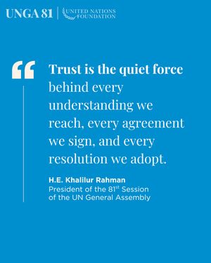 Image post by @unfoundation on Instagram