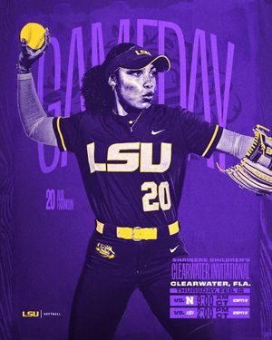 Image post by @LSUsoftball on Twitter