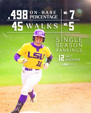 Image post by @LSUsoftball on Twitter