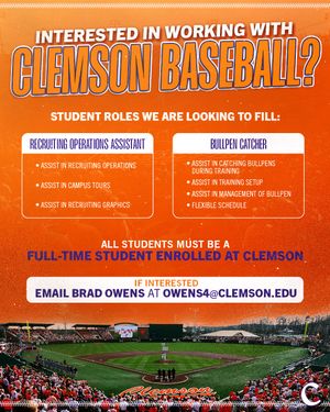 Image post by @clemsonbaseball on Instagram