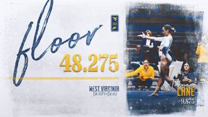 Image post by @WVUGymnastics on Twitter