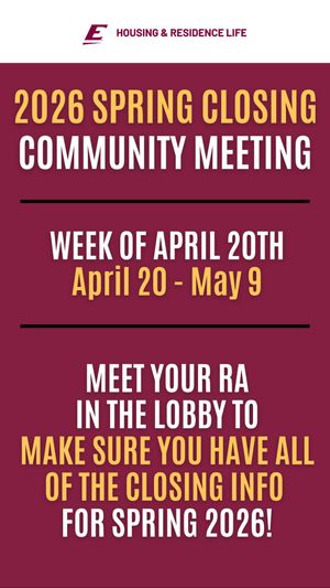 Video post by @EKUHousing on Facebook