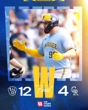 Image post by @Brewers on Twitter/X