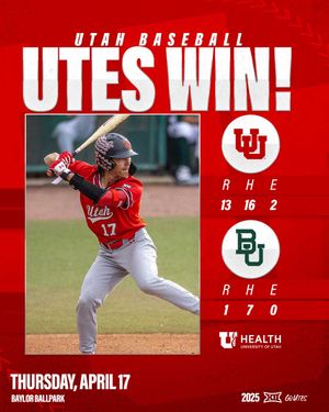 Image post by @utahbaseball on Instagram