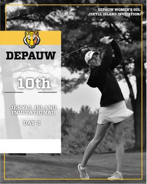 Image post by @DePauwAthletics on Twitter