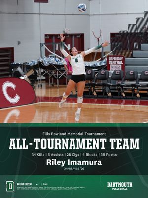 Image post by @dartmouthvball on Instagram
